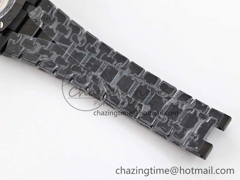 Royal Oak 41mm Tourbillon DLC R8 Best Edition Black Dial on DLC Bracelet V2