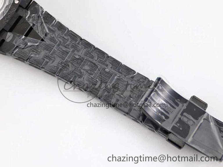 Royal Oak 41mm Tourbillon DLC R8 Best Edition Black Dial on DLC Bracelet V2