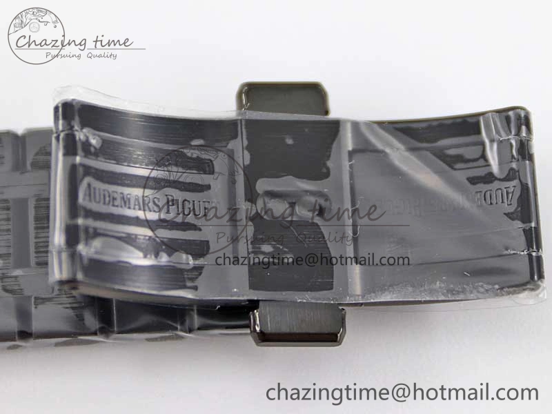 Royal Oak 41mm Tourbillon DLC R8 Best Edition Black Dial on DLC Bracelet V2