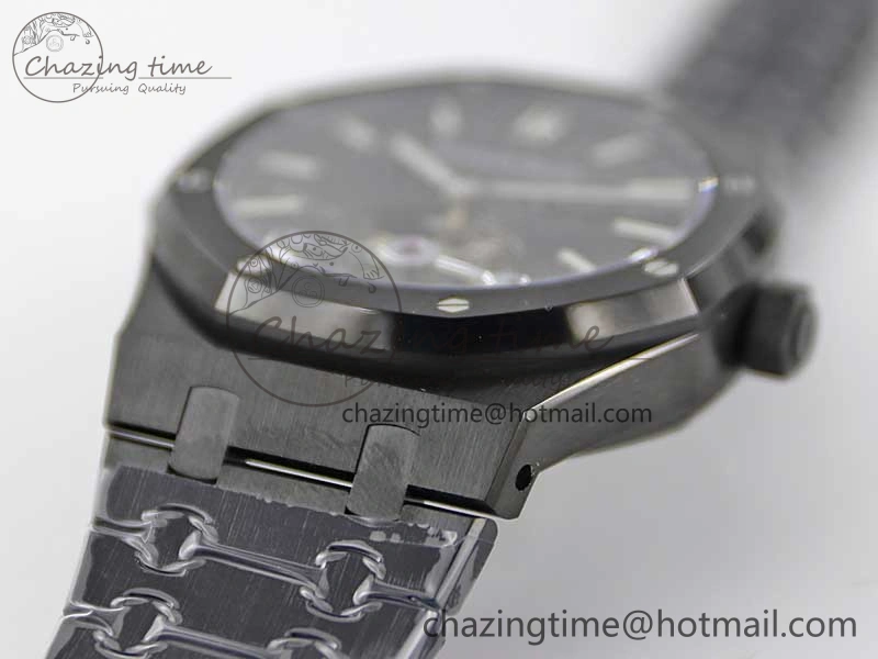 Royal Oak 41mm Tourbillon DLC R8 Best Edition Black Dial on DLC Bracelet V2