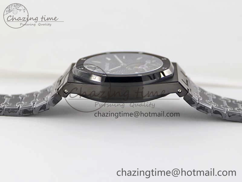 Royal Oak 41mm Tourbillon DLC R8 Best Edition Black Dial on DLC Bracelet V2