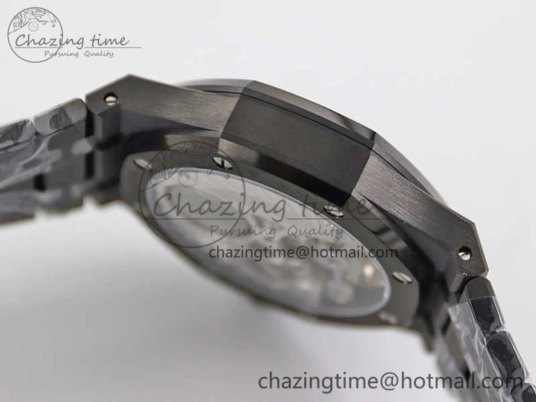Royal Oak 41mm Tourbillon DLC R8 Best Edition Black Dial on DLC Bracelet V2