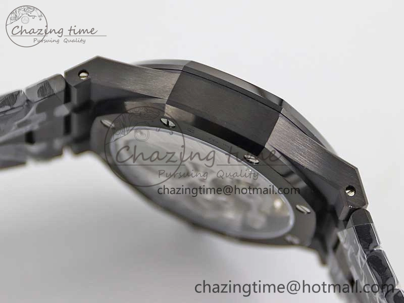 Royal Oak 41mm Tourbillon DLC R8 Best Edition Black Dial on DLC Bracelet V2