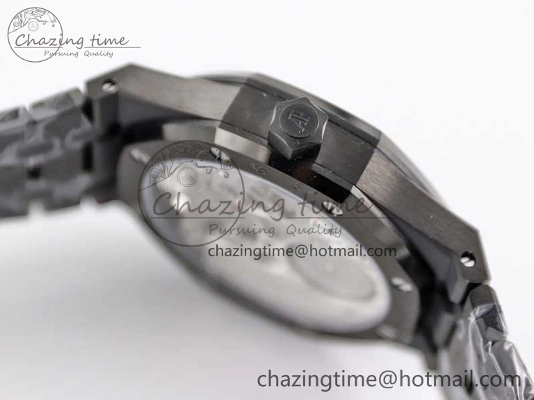 Royal Oak 41mm Tourbillon DLC R8 Best Edition Black Dial on DLC Bracelet V2
