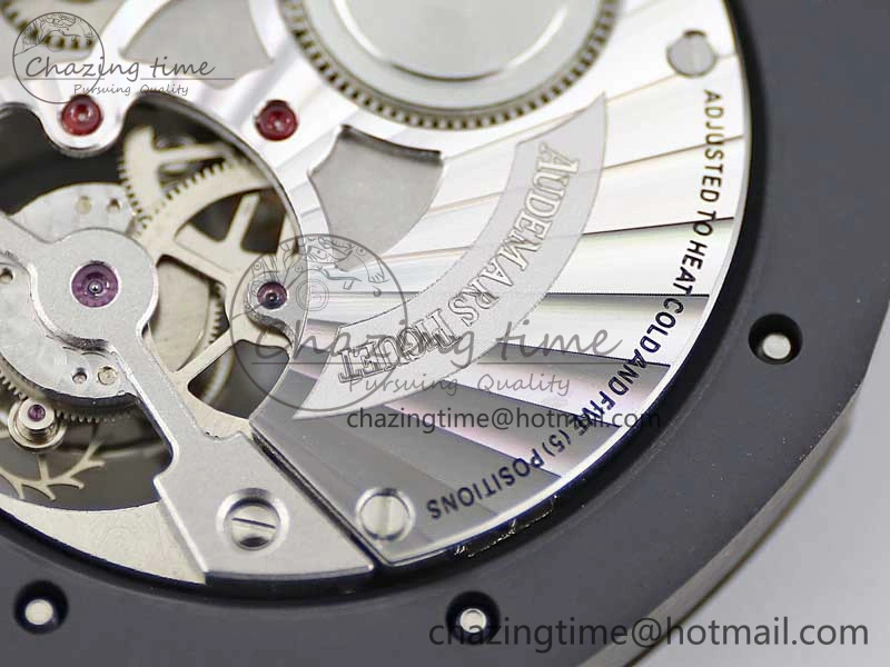 Royal Oak 41mm Tourbillon DLC R8 Best Edition Black Dial on DLC Bracelet V2