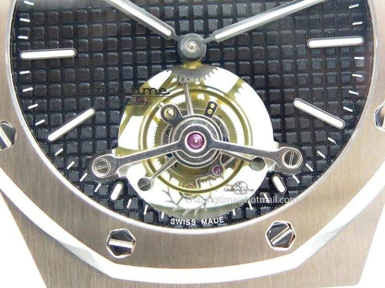 Royal Oak 41mm Tourbillon SS Black Dial on SS Bracelet