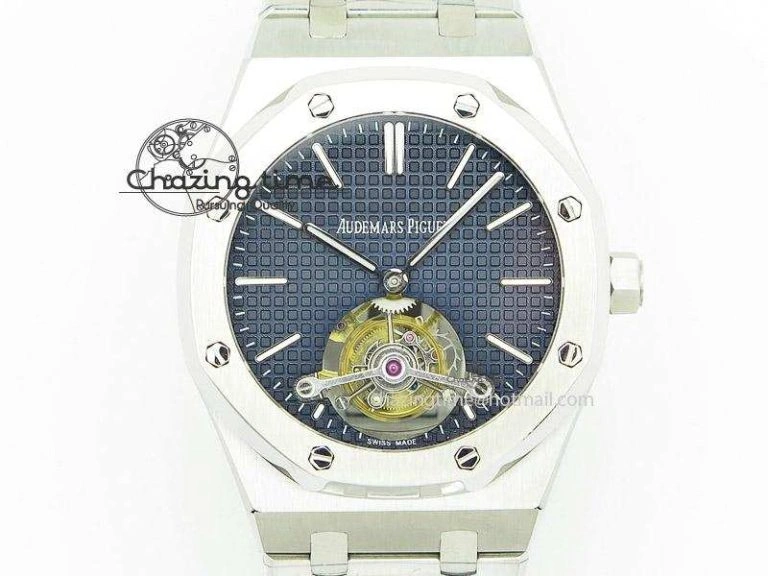 Royal Oak 41mm Tourbillon SS Blue Dial on SS Bracelet