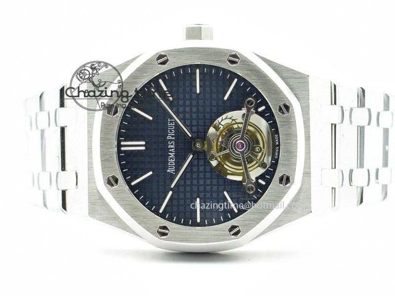 Royal Oak 41mm Tourbillon SS Blue Dial on SS Bracelet