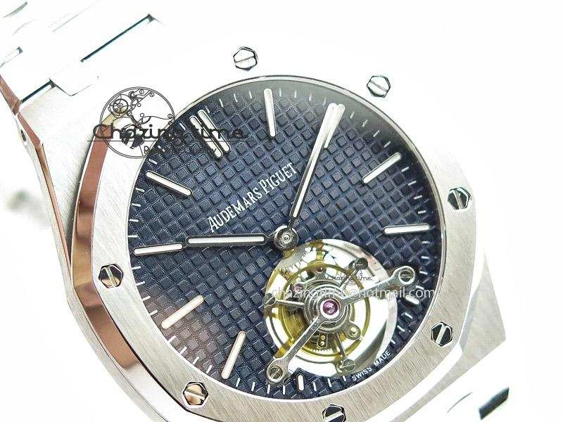 Royal Oak 41mm Tourbillon SS Blue Dial on SS Bracelet