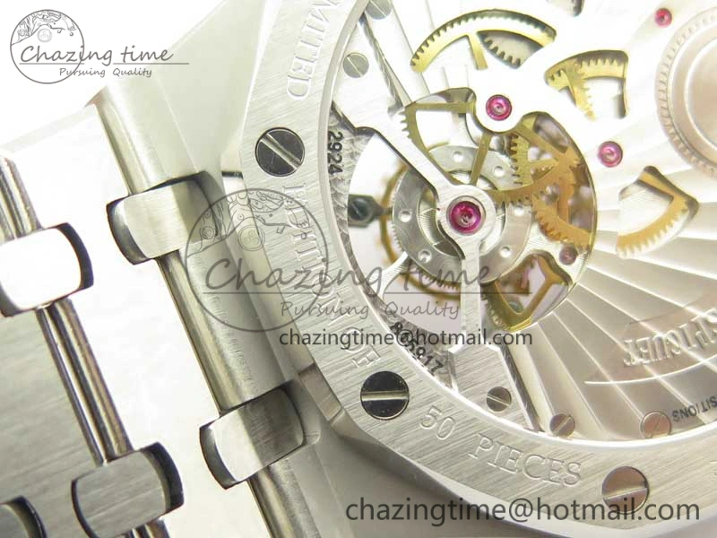 Royal Oak 41mm Tourbillon SS R8 Best Edition Blue Dial on SS Bracelet