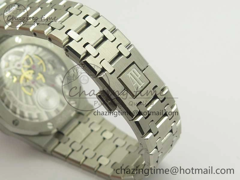 Royal Oak 41mm Tourbillon SS R8 Best Edition Blue Dial on SS Bracelet