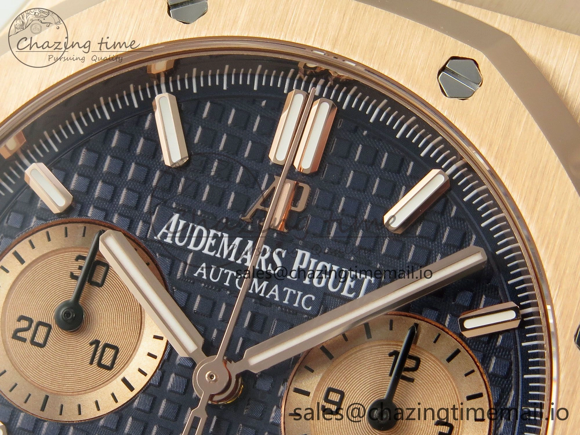 Royal Oak Chrono 26240 APSF 1:1 Best Edition Blue RG Dial on RG Bracelet SA4401 Super Clone