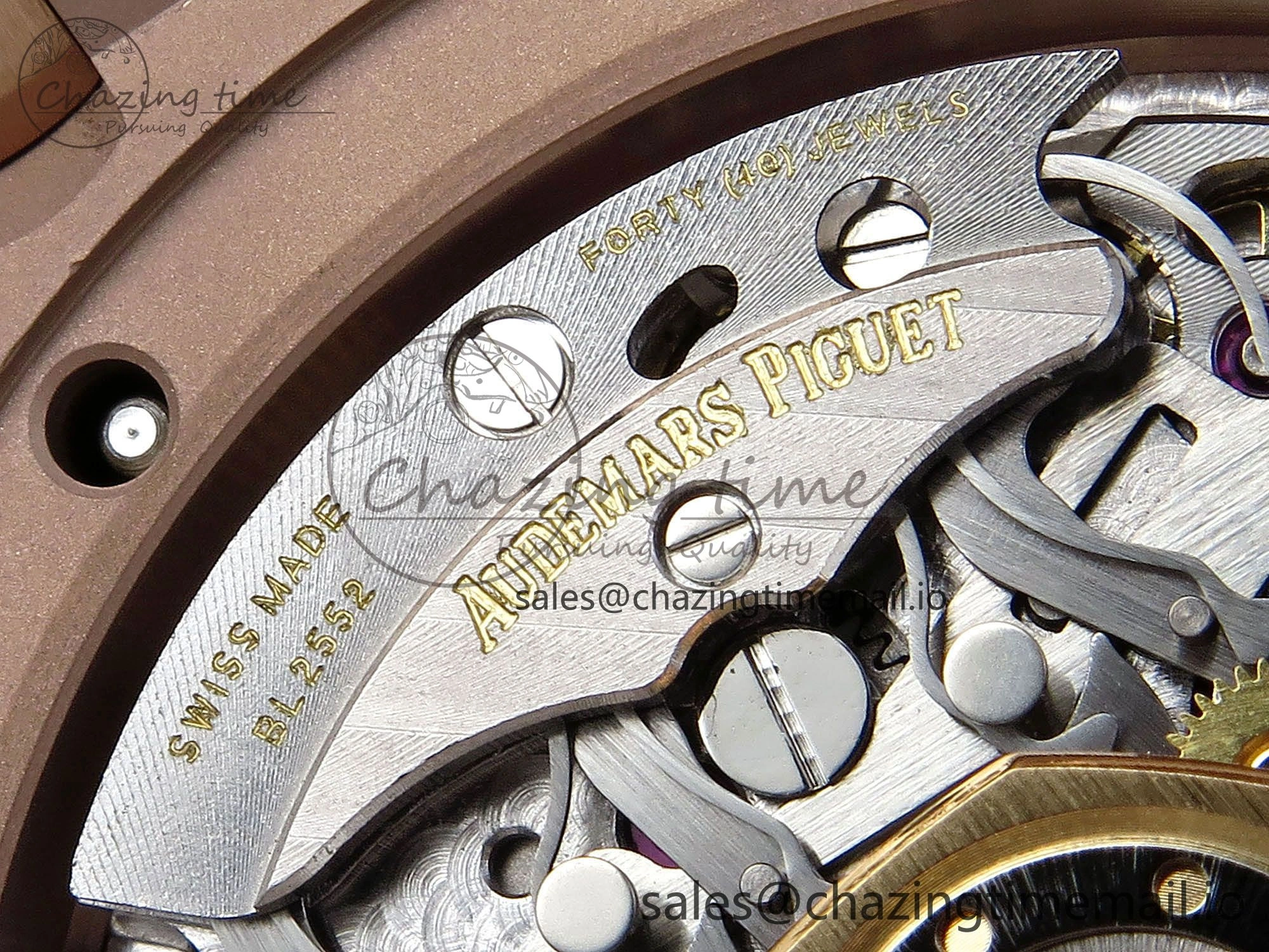 Royal Oak Chrono 26240 APSF 1:1 Best Edition Blue RG Dial on RG Bracelet SA4401 Super Clone