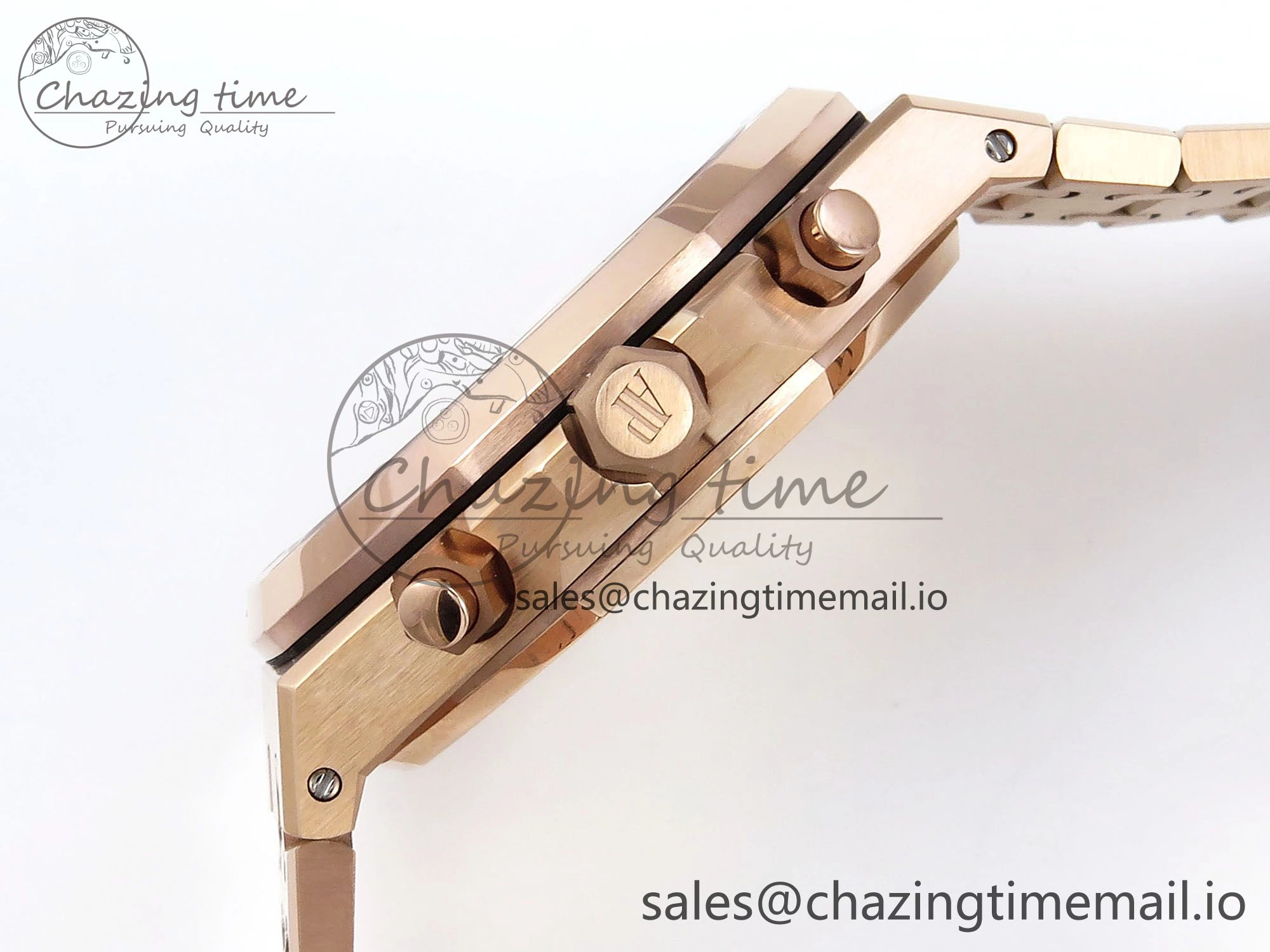 Royal Oak Chrono 26240 APSF 1:1 Best Edition Brown RG Dial on RG Bracelet SA4401 Super Clone