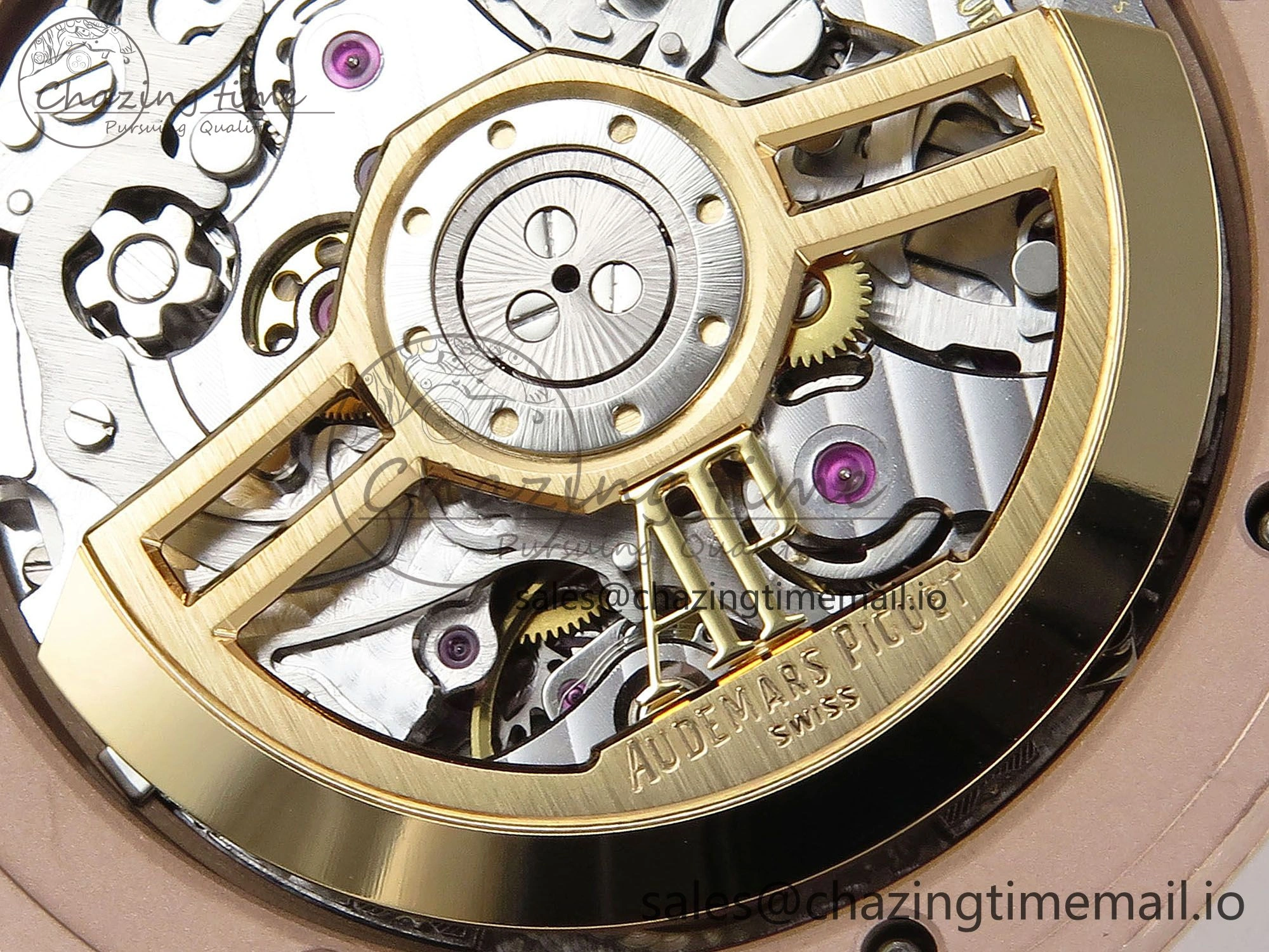 Royal Oak Chrono 26240 APSF 1:1 Best Edition Brown RG Dial on RG Bracelet SA4401 Super Clone