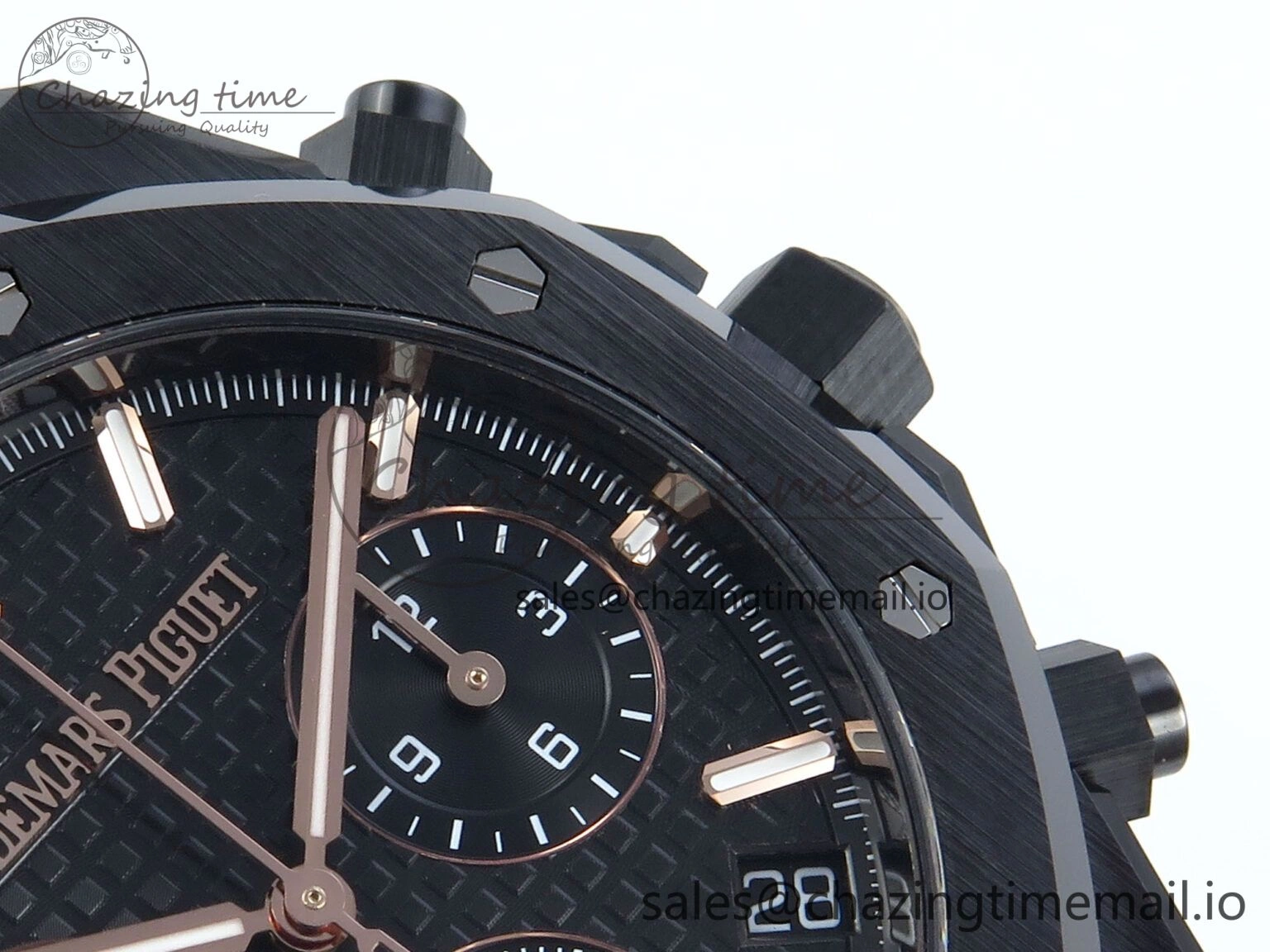 Royal Oak Chrono 26240 Black Ceramic APSF 1:1 Best Edition on Ceramic Bracelet SA4401 Super Clone