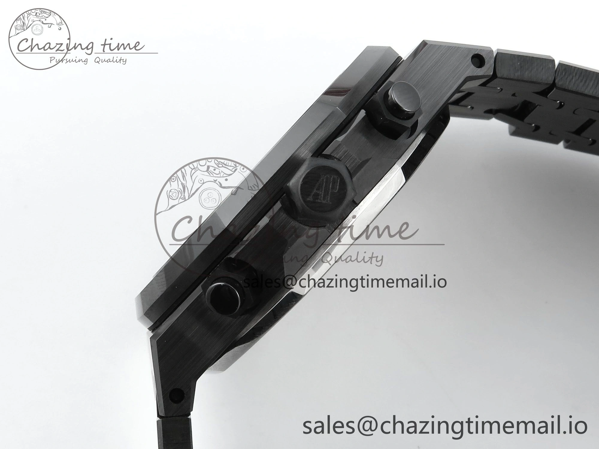 Royal Oak Chrono 26240 Black Ceramic APSF 1:1 Best Edition on Ceramic Bracelet SA4401 Super Clone