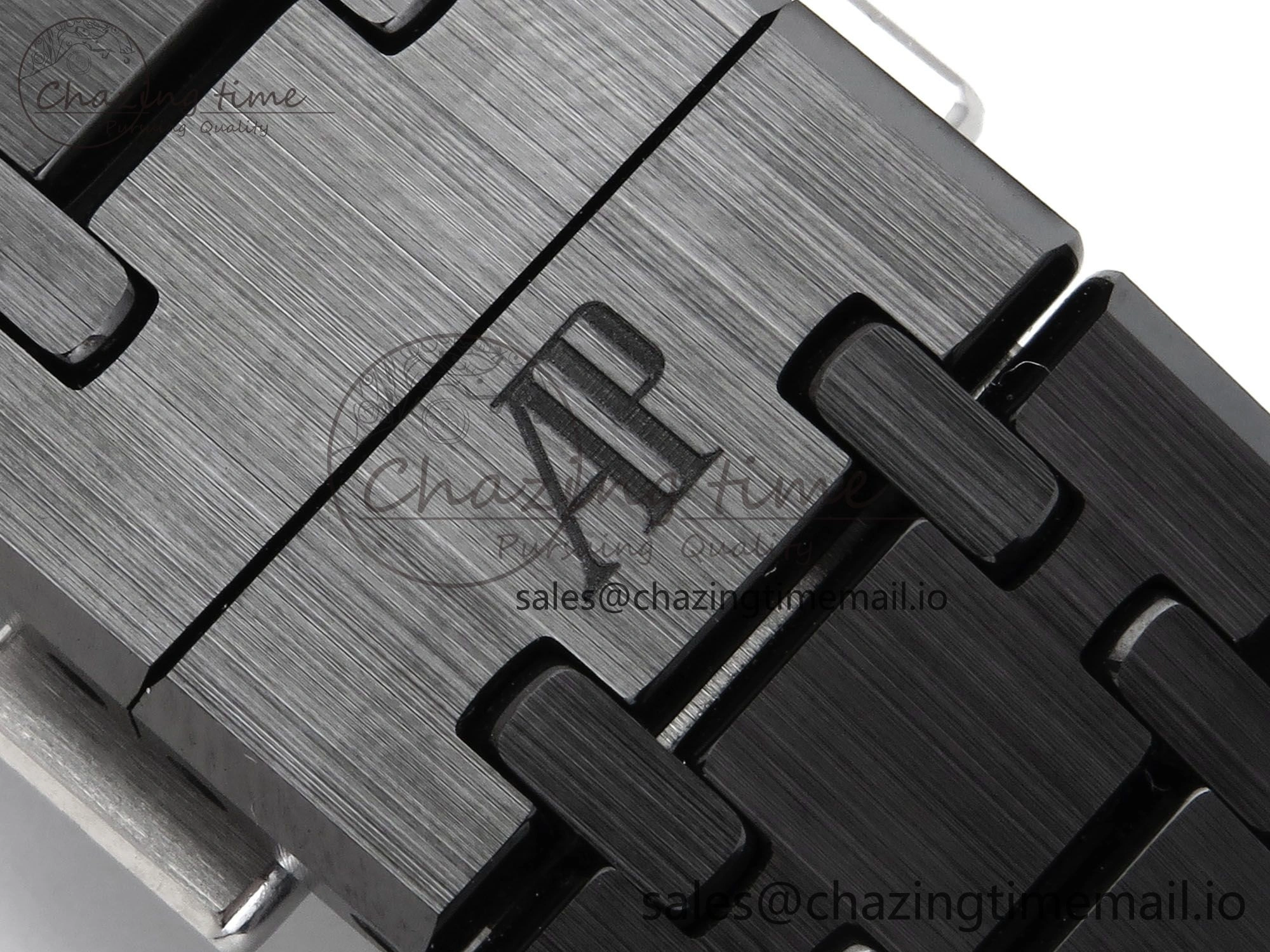 Royal Oak Chrono 26240 Black Ceramic APSF 1:1 Best Edition on Ceramic Bracelet SA4401 Super Clone