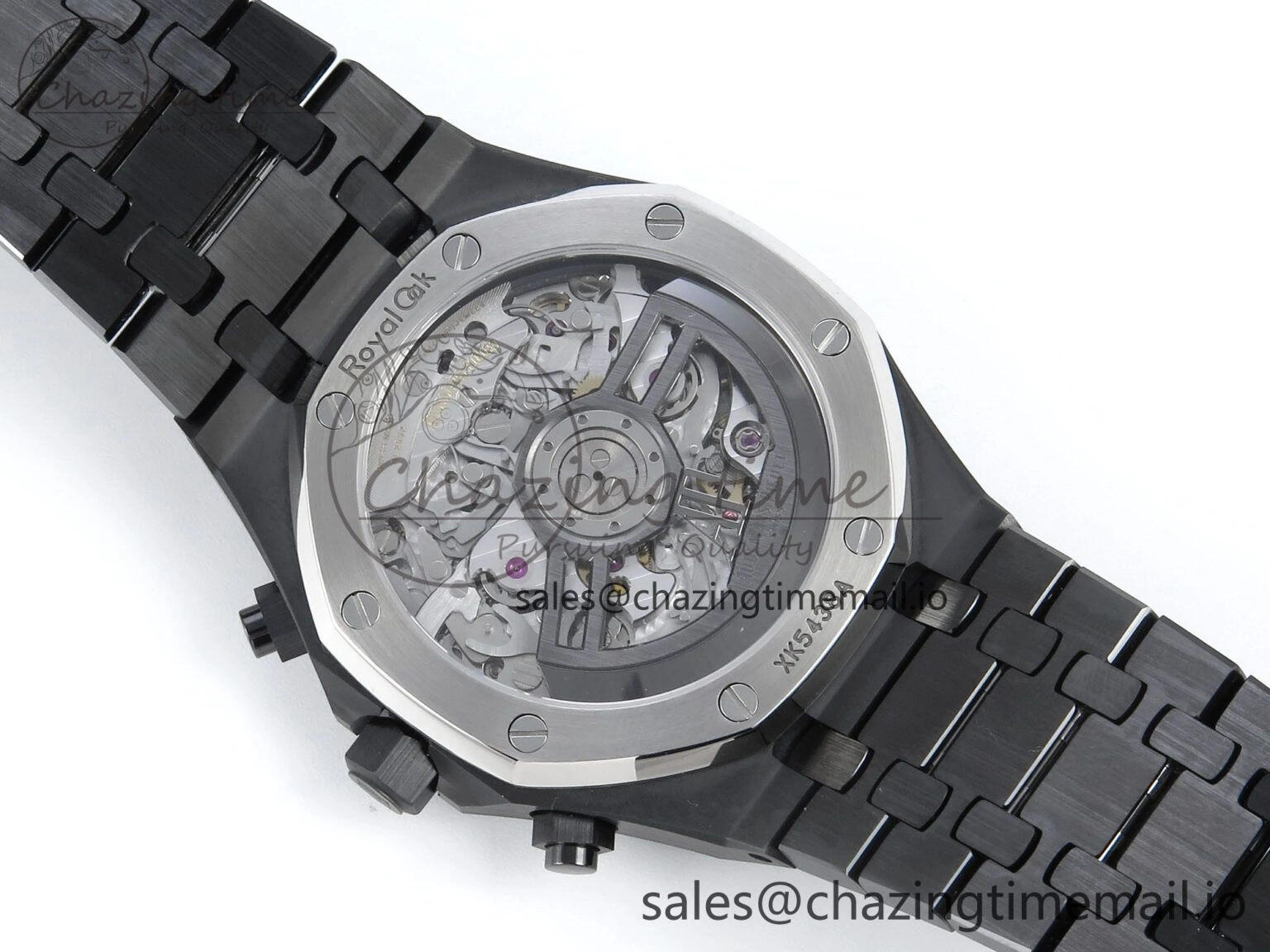Royal Oak Chrono 26240 Black Ceramic APSF 1:1 Best Edition on Ceramic Bracelet SA4401 Super Clone