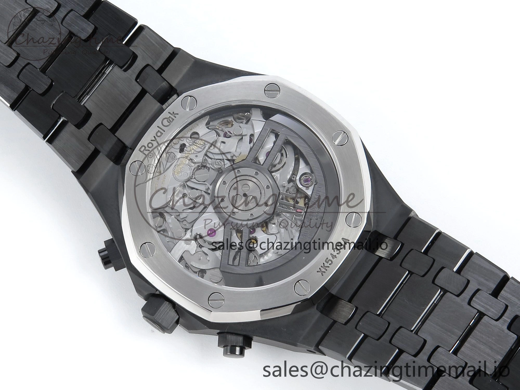 Royal Oak Chrono 26240 Black Ceramic APSF 1:1 Best Edition on Ceramic Bracelet SA4401 Super Clone
