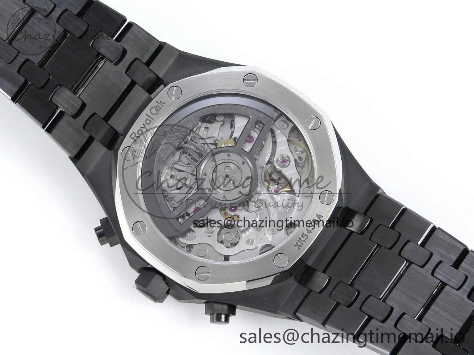 Royal Oak Chrono 26240 Black Ceramic APSF 1:1 Best Edition on Ceramic Bracelet SA4401 Super Clone