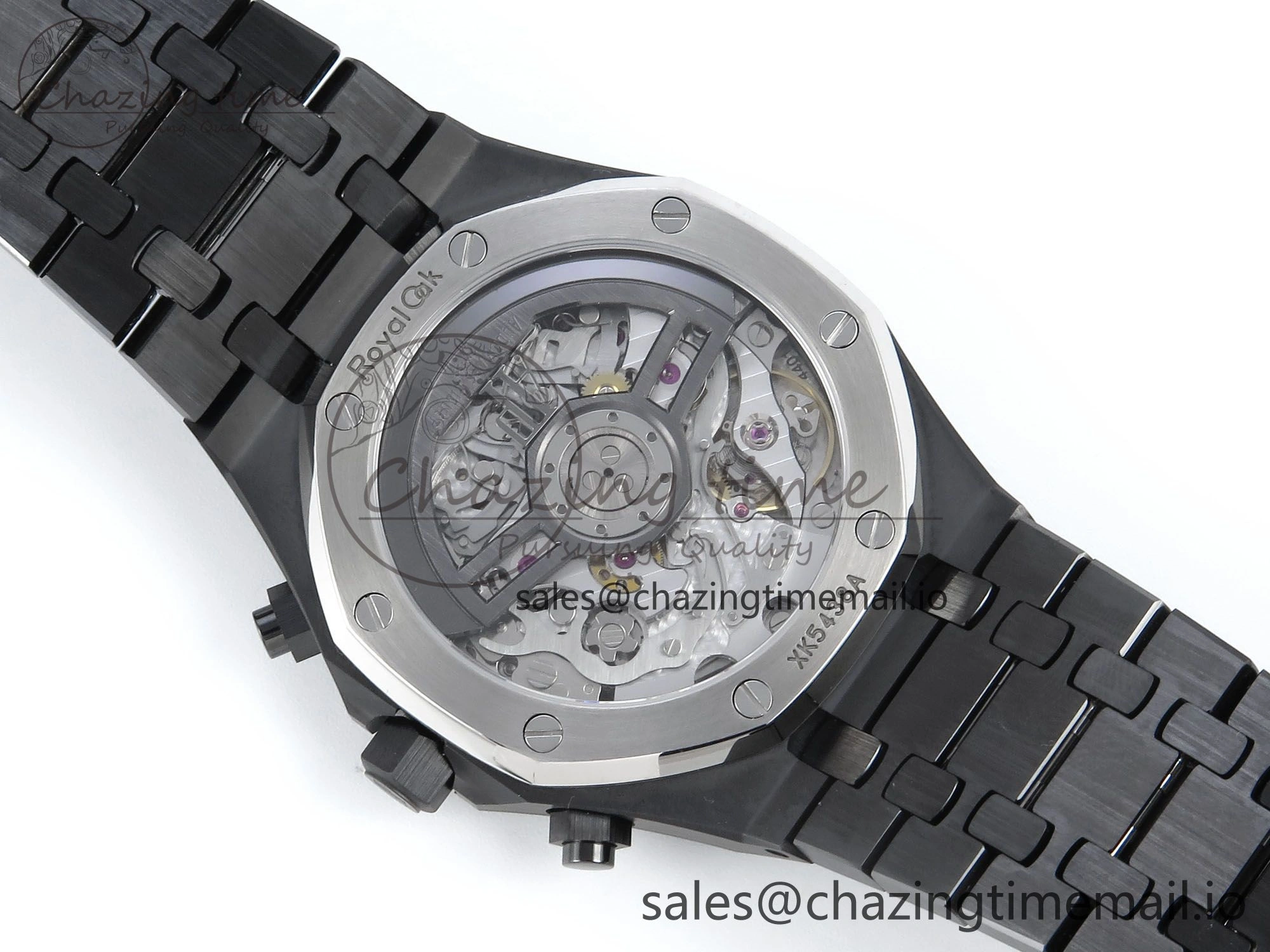 Royal Oak Chrono 26240 Black Ceramic APSF 1:1 Best Edition on Ceramic Bracelet SA4401 Super Clone