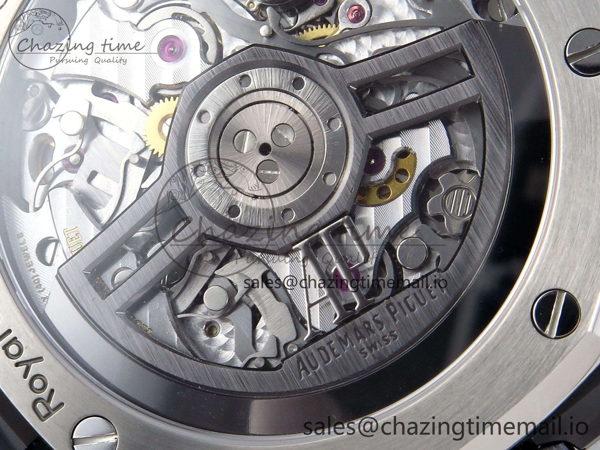Royal Oak Chrono 26240 Black Ceramic APSF 1:1 Best Edition on Ceramic Bracelet SA4401 Super Clone