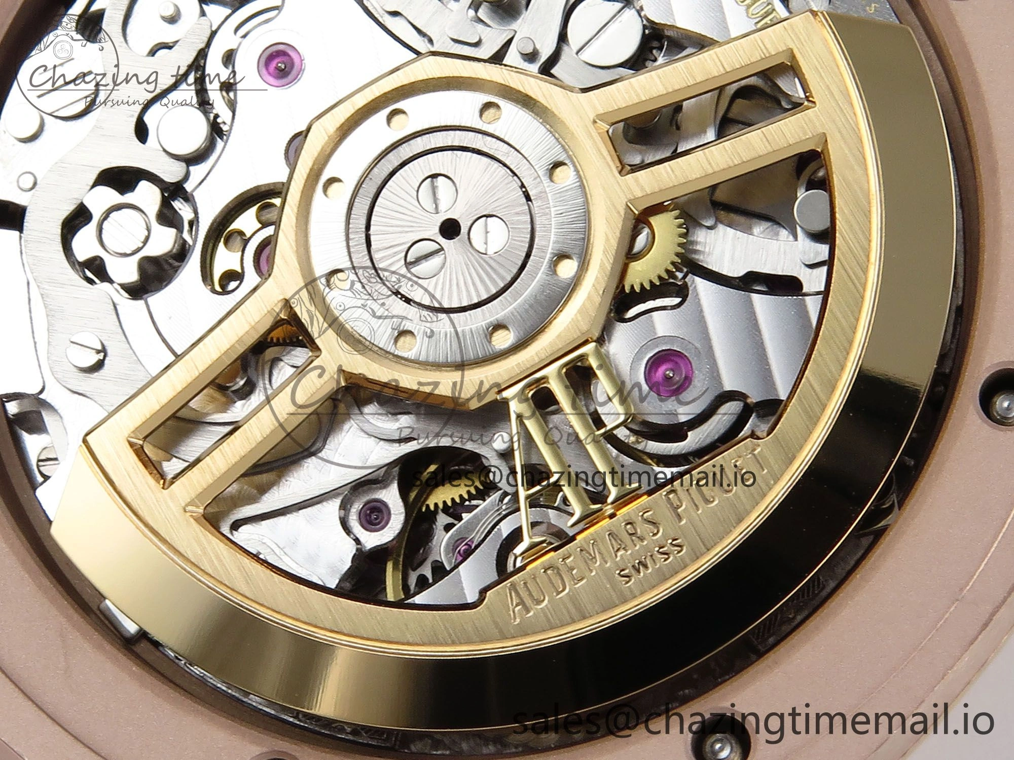 Royal Oak Chrono 26240 RG APSF 1:1 Best Edition Blue Dial on RG Bracelet SA4401 Super Clone
