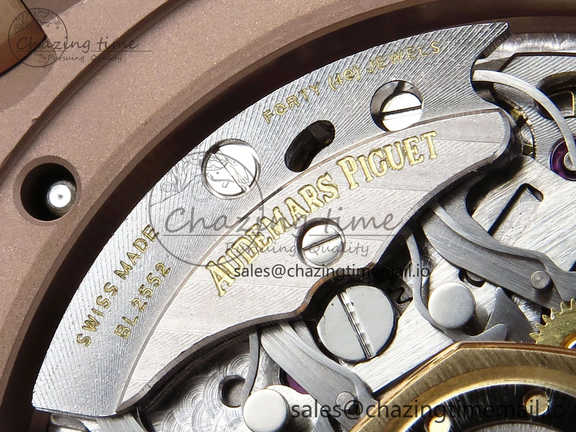Royal Oak Chrono 26240 RG APSF 1:1 Best Edition Blue Dial on RG Bracelet SA4401 Super Clone