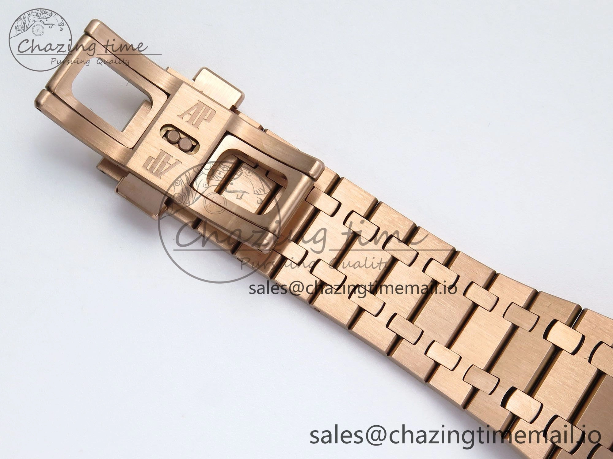 Royal Oak Chrono 26240 RG APSF 1:1 Best Edition Blue Dial on RG Bracelet SA4401 Super Clone