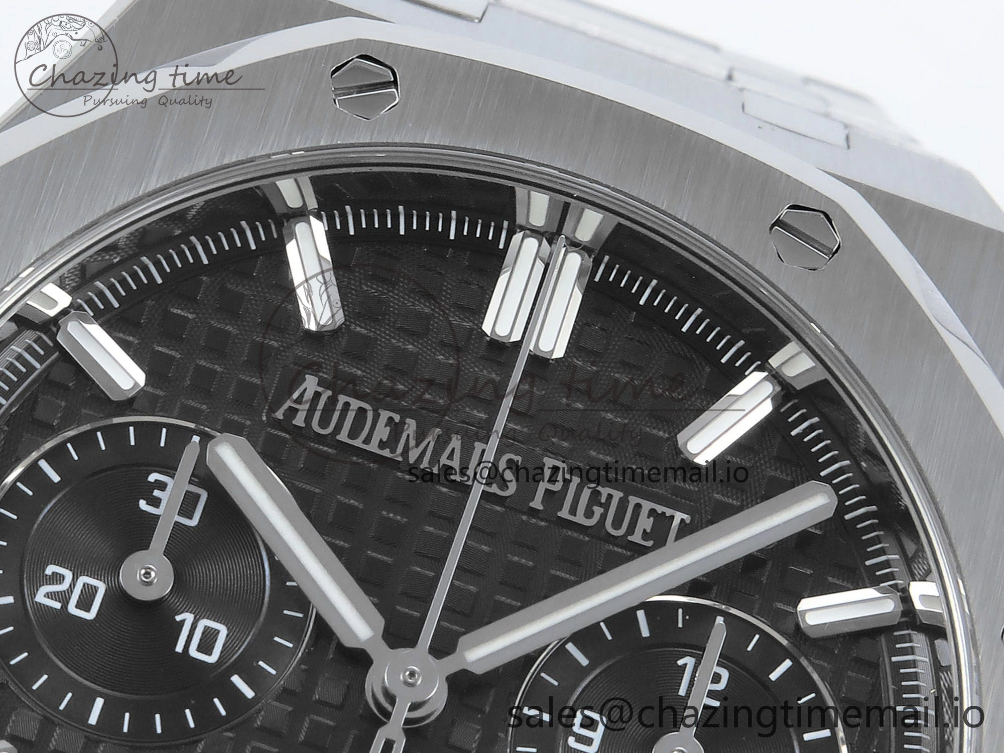 Royal Oak Chrono 26240 SS APSF 1:1 Best Edition Black Dial on SS Bracelet SA4401 Super Clone