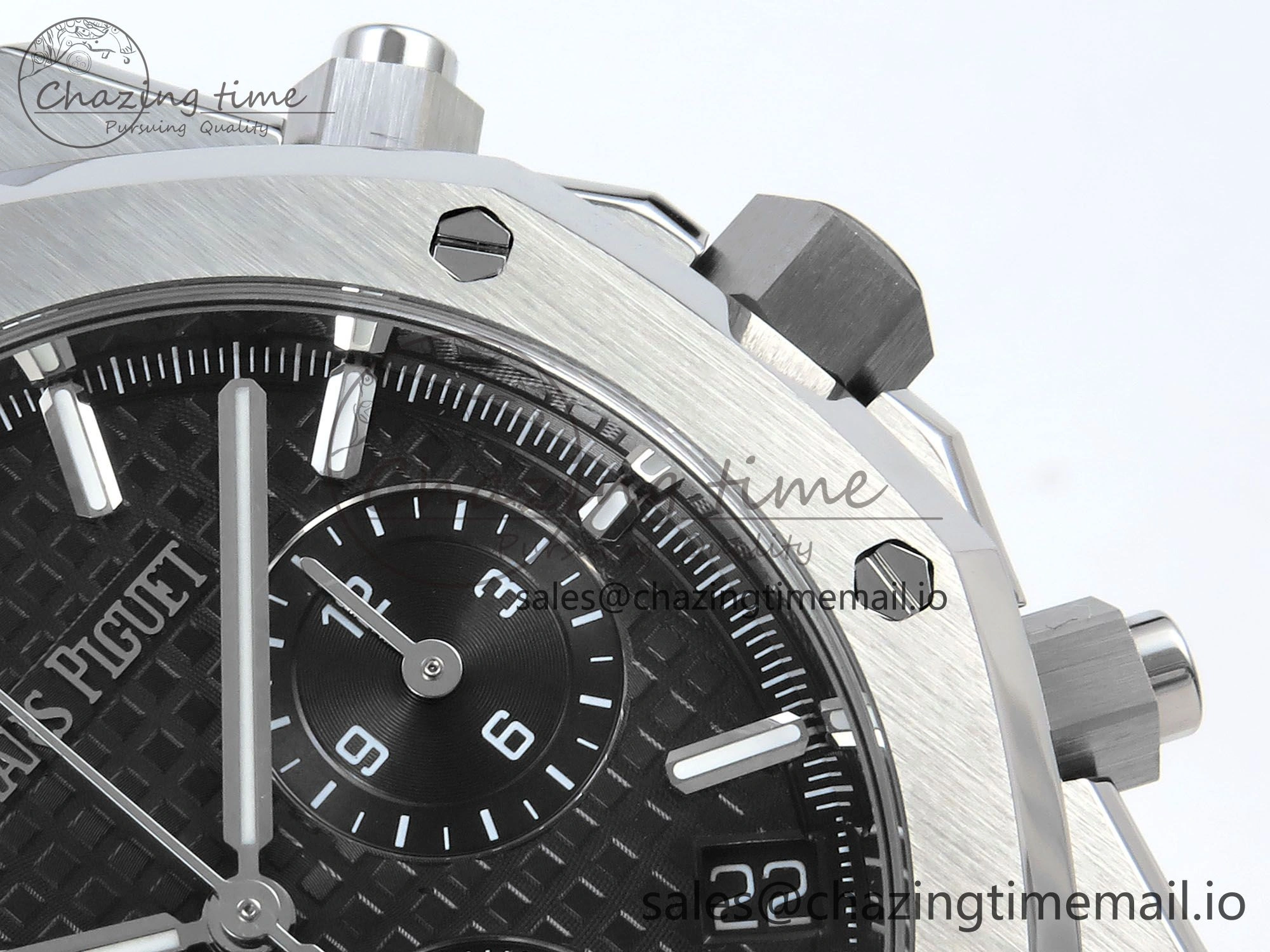 Royal Oak Chrono 26240 SS APSF 1:1 Best Edition Black Dial on SS Bracelet SA4401 Super Clone