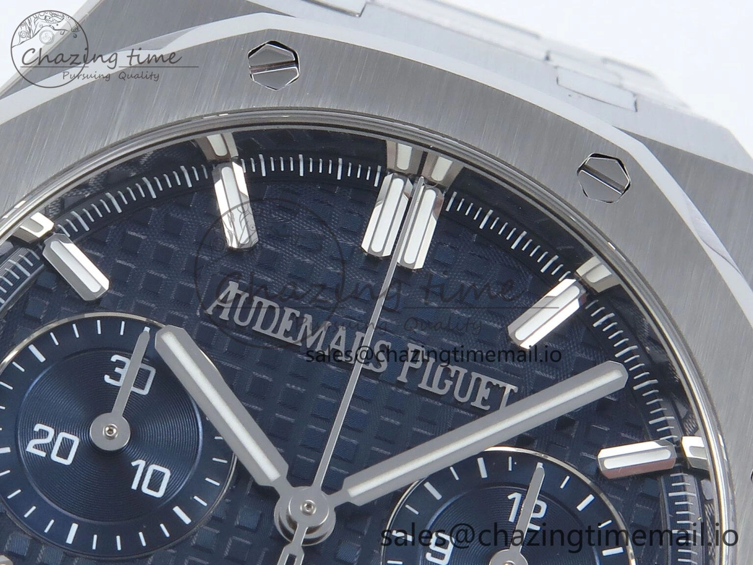 Royal Oak Chrono 26240 SS APSF 1:1 Best Edition Blue Dial on SS Bracelet SA4401 Super Clone