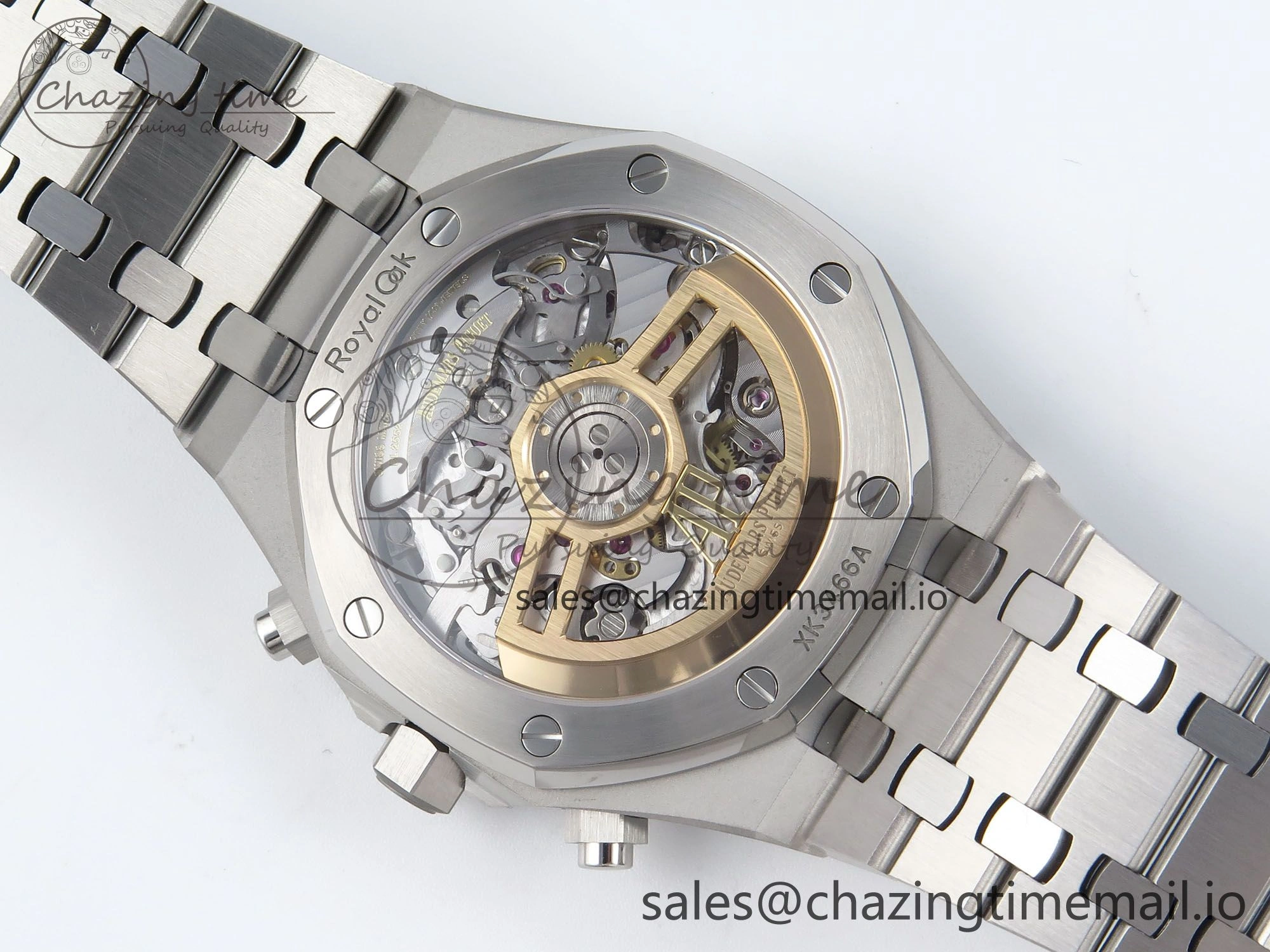 Royal Oak Chrono 26240 SS APSF 1:1 Best Edition Blue Dial on SS Bracelet SA4401 Super Clone