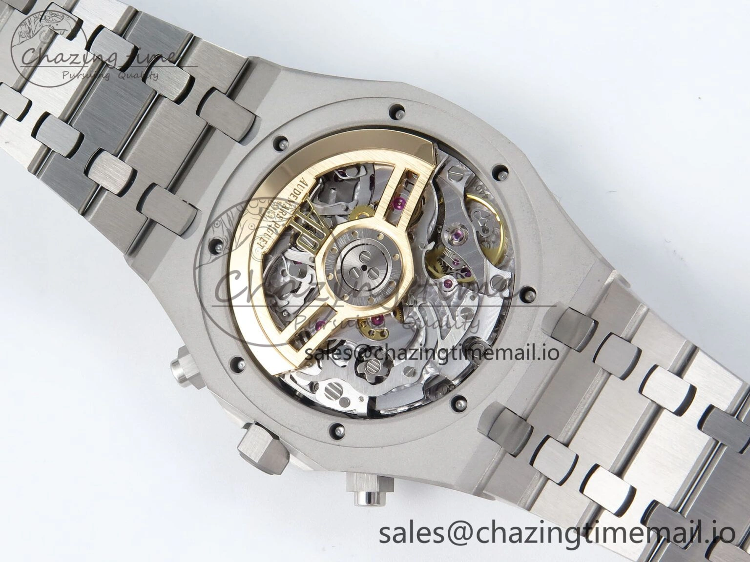 Royal Oak Chrono 26240 SS APSF 1:1 Best Edition Blue Dial on SS Bracelet SA4401 Super Clone