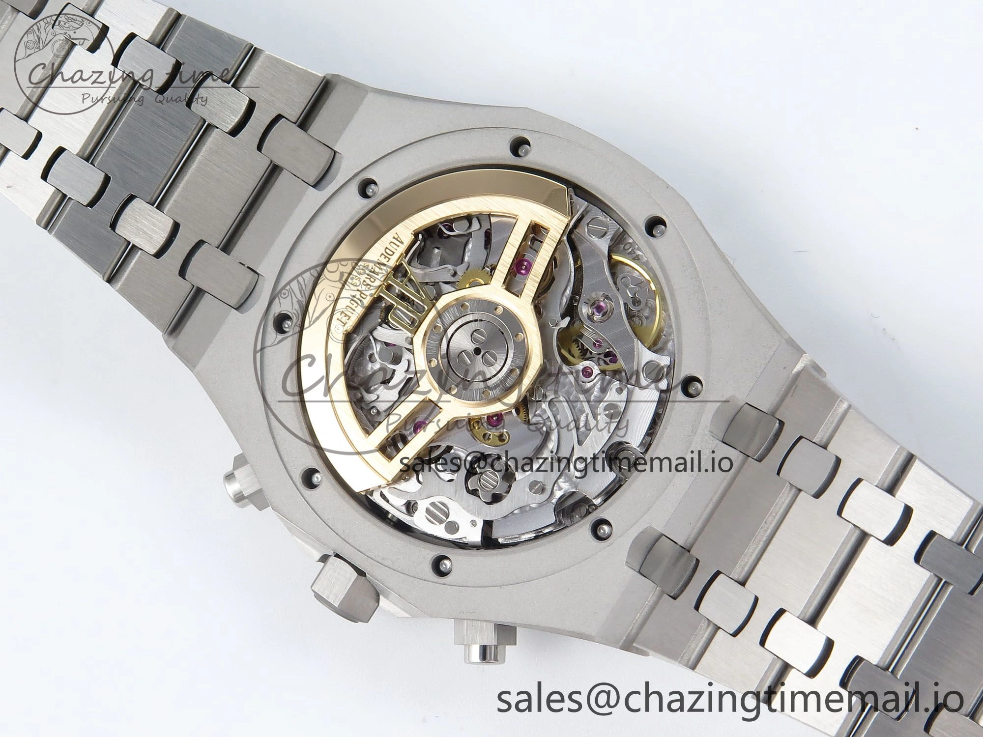 Royal Oak Chrono 26240 SS APSF 1:1 Best Edition Blue Dial on SS Bracelet SA4401 Super Clone