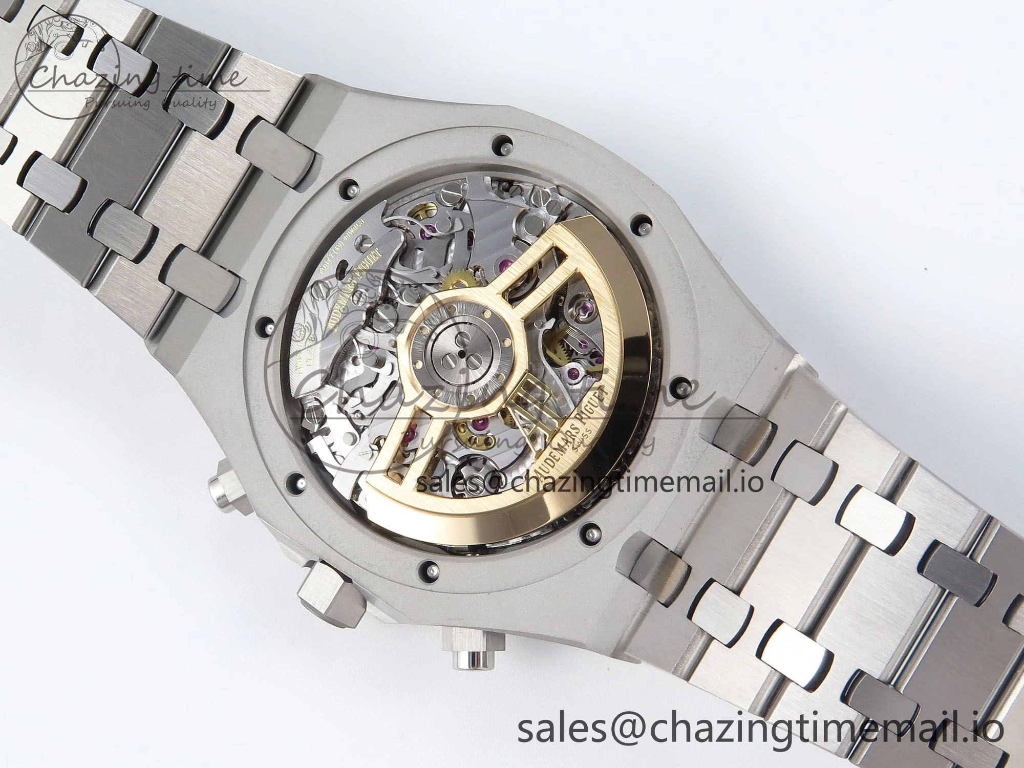 Royal Oak Chrono 26240 SS APSF 1:1 Best Edition Blue Dial on SS Bracelet SA4401 Super Clone
