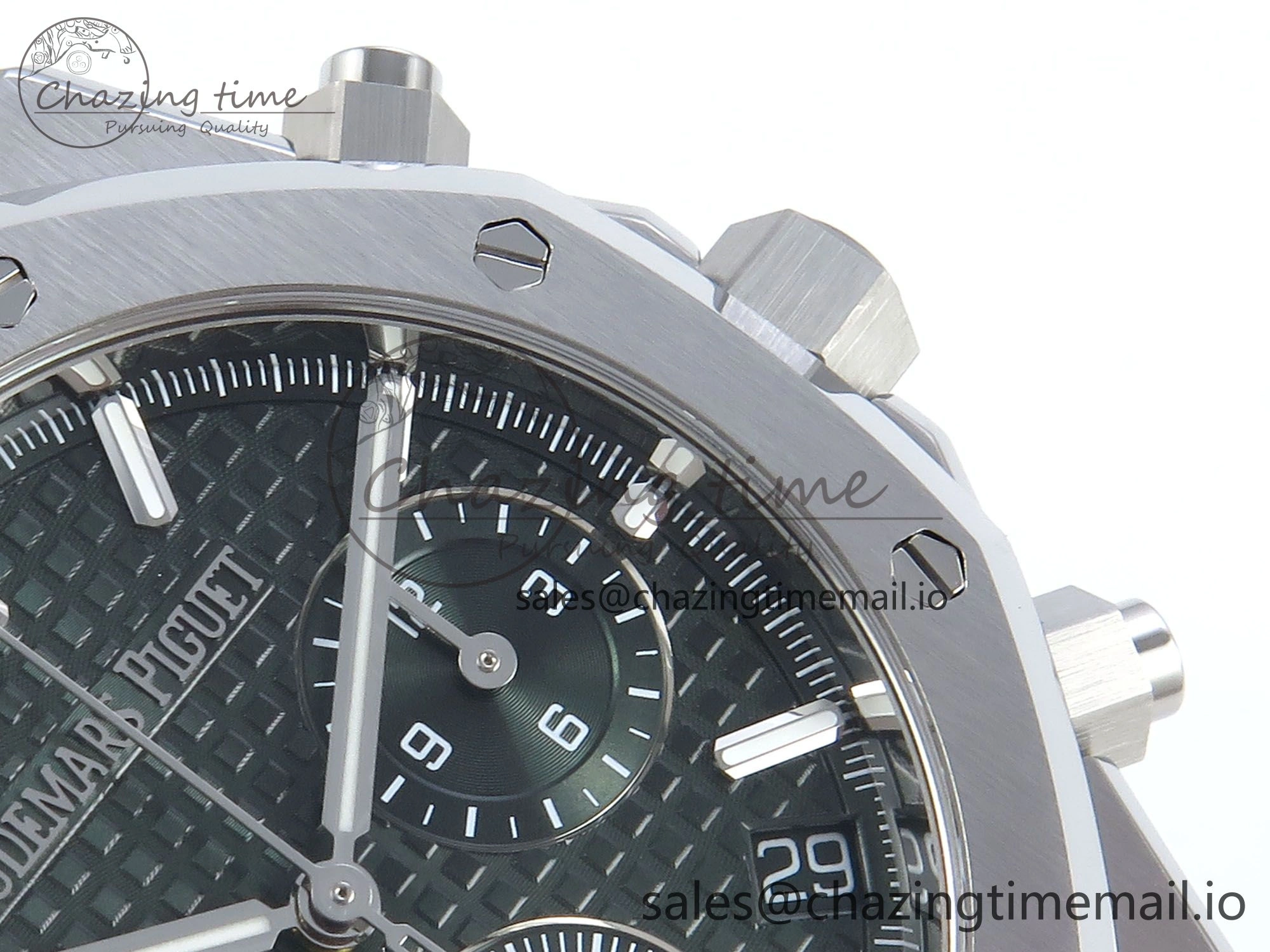 Royal Oak Chrono 26240 SS APSF 1:1 Best Edition Green Dial on SS Bracelet SA4401 Super Clone