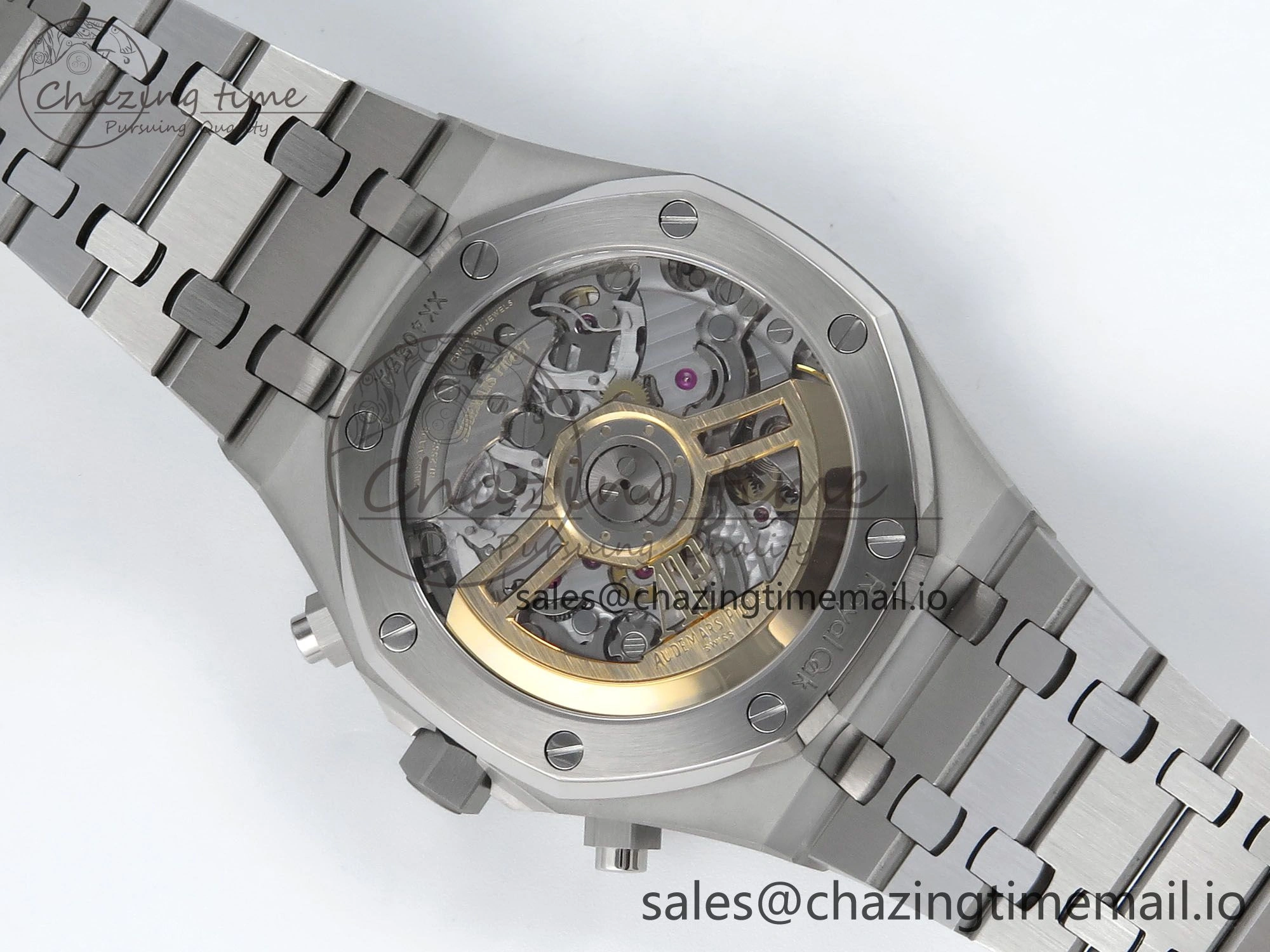 Royal Oak Chrono 26240 SS APSF 1:1 Best Edition Green Dial on SS Bracelet SA4401 Super Clone