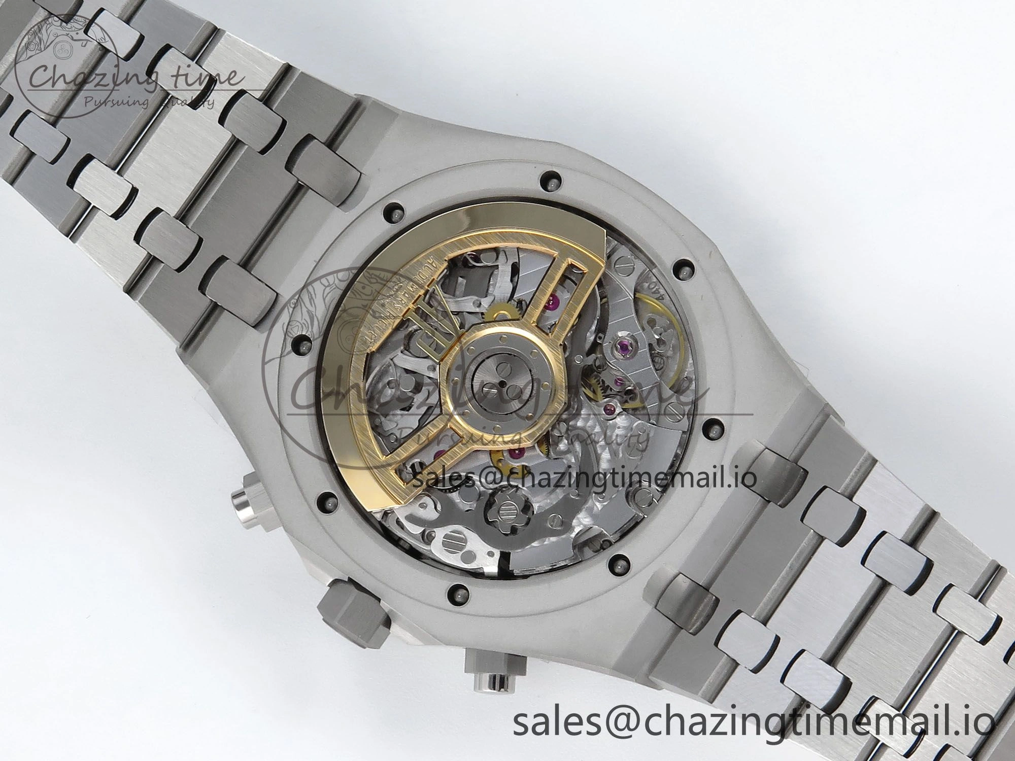 Royal Oak Chrono 26240 SS APSF 1:1 Best Edition Green Dial on SS Bracelet SA4401 Super Clone