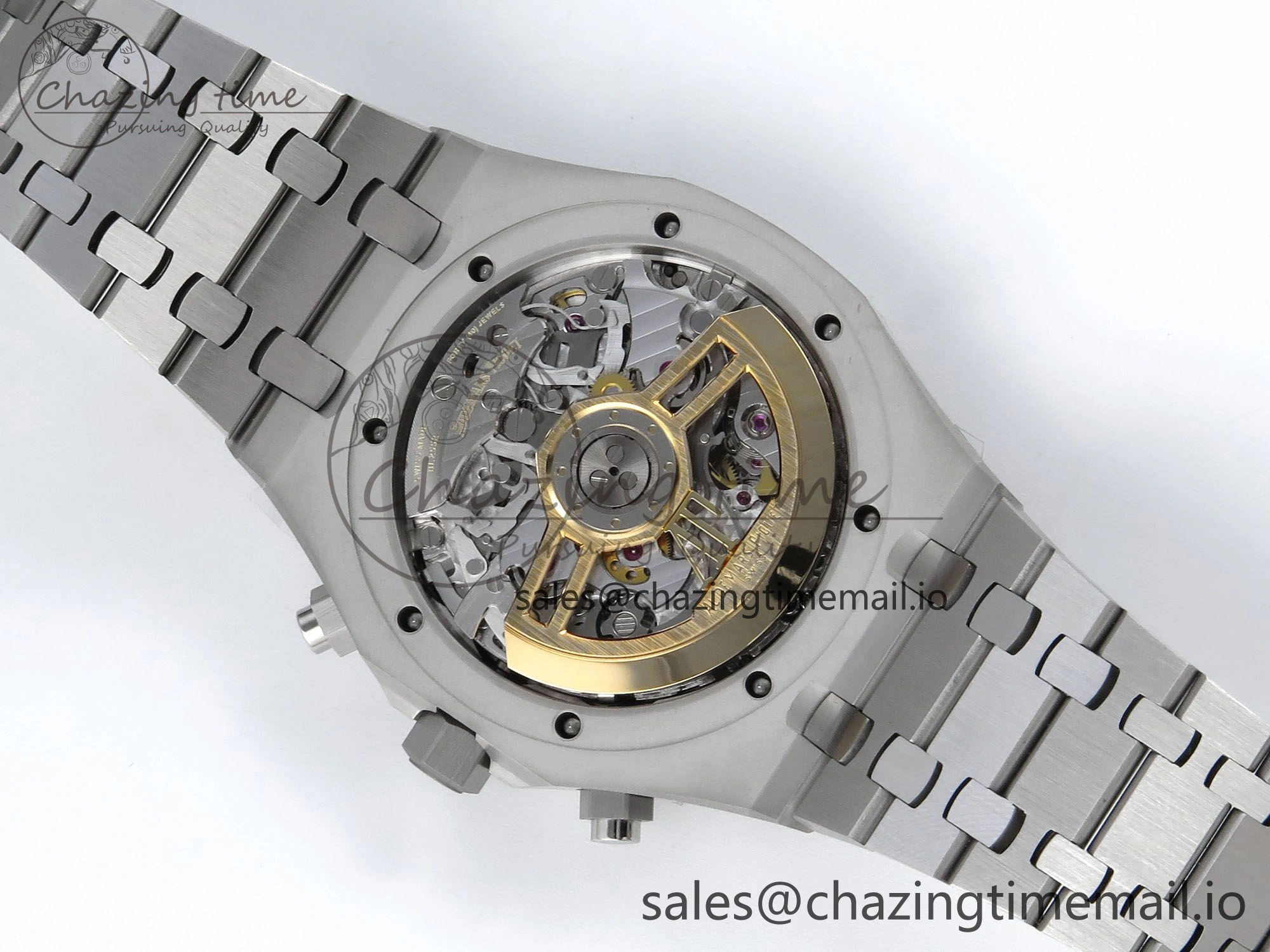 Royal Oak Chrono 26240 SS APSF 1:1 Best Edition Green Dial on SS Bracelet SA4401 Super Clone