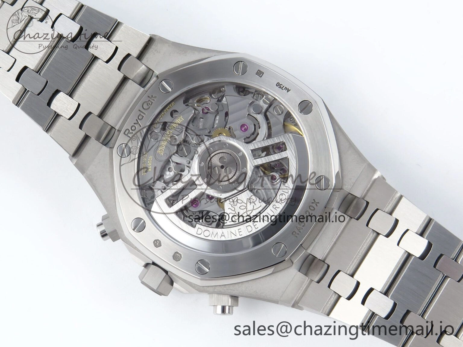 Royal Oak Chrono 26240 SS APSF 1:1 Best Edition Purple Dial on SS Bracelet SA4401 Super Clone