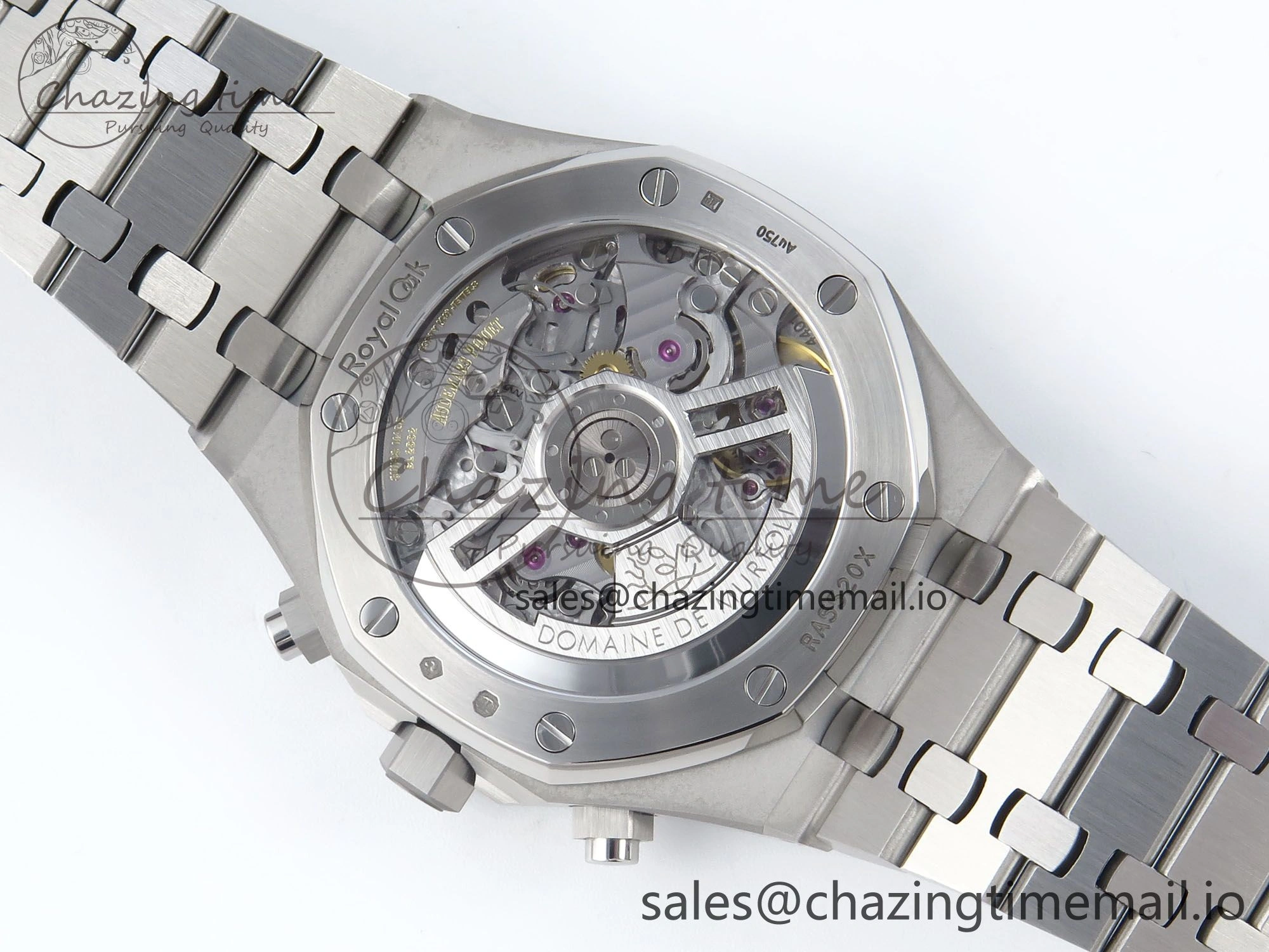 Royal Oak Chrono 26240 SS APSF 1:1 Best Edition Purple Dial on SS Bracelet SA4401 Super Clone