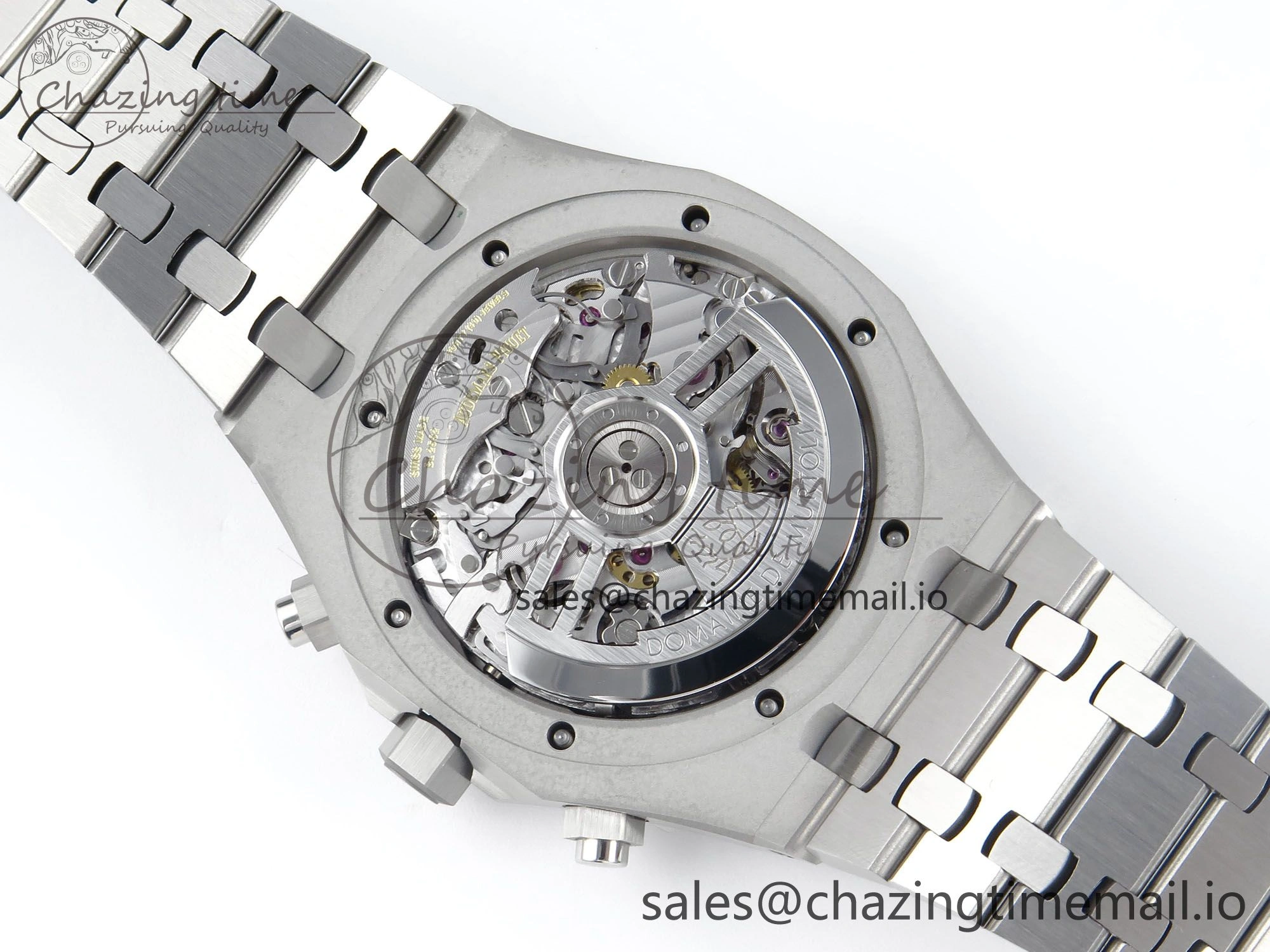 Royal Oak Chrono 26240 SS APSF 1:1 Best Edition Purple Dial on SS Bracelet SA4401 Super Clone