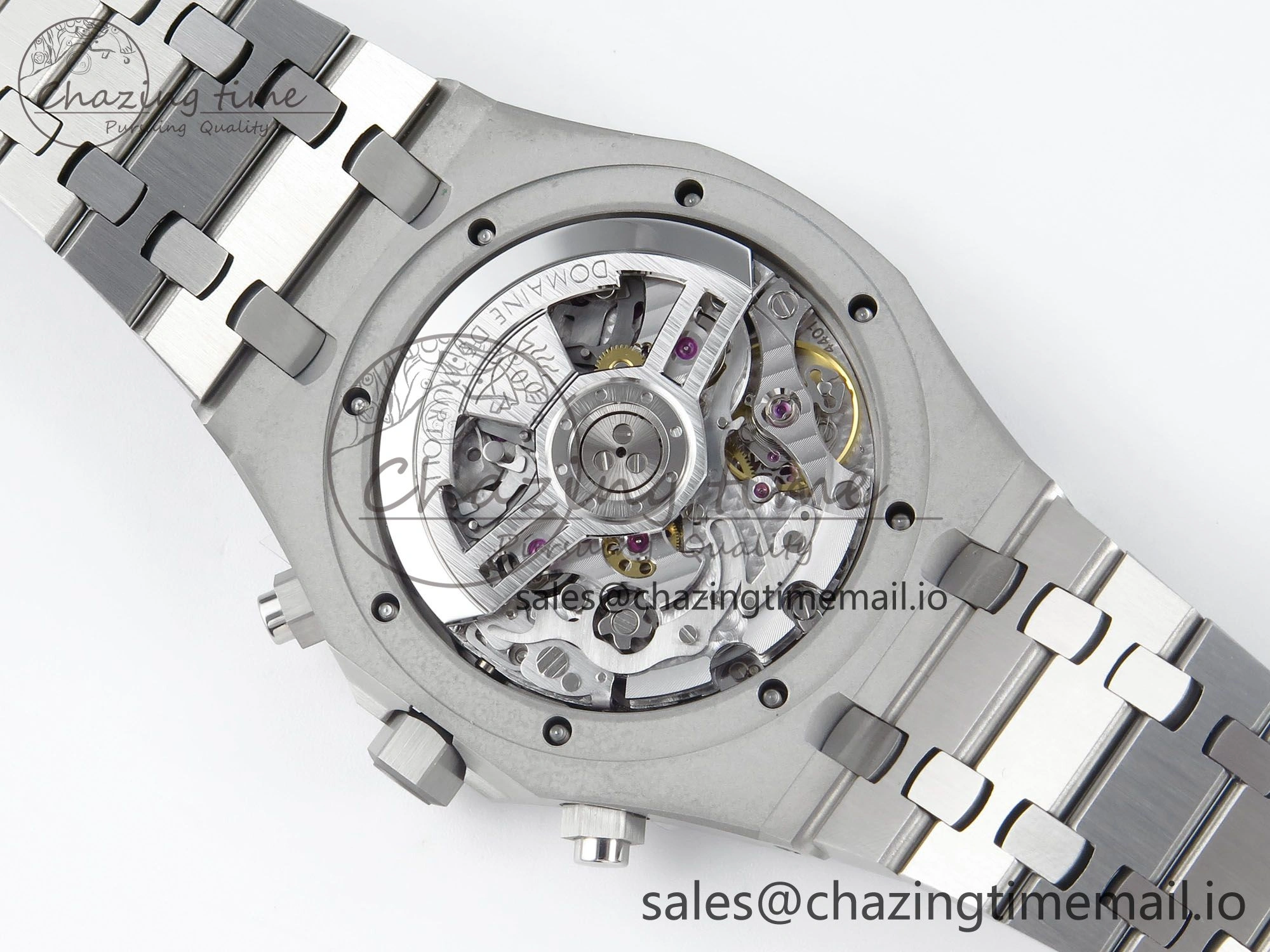 Royal Oak Chrono 26240 SS APSF 1:1 Best Edition Purple Dial on SS Bracelet SA4401 Super Clone