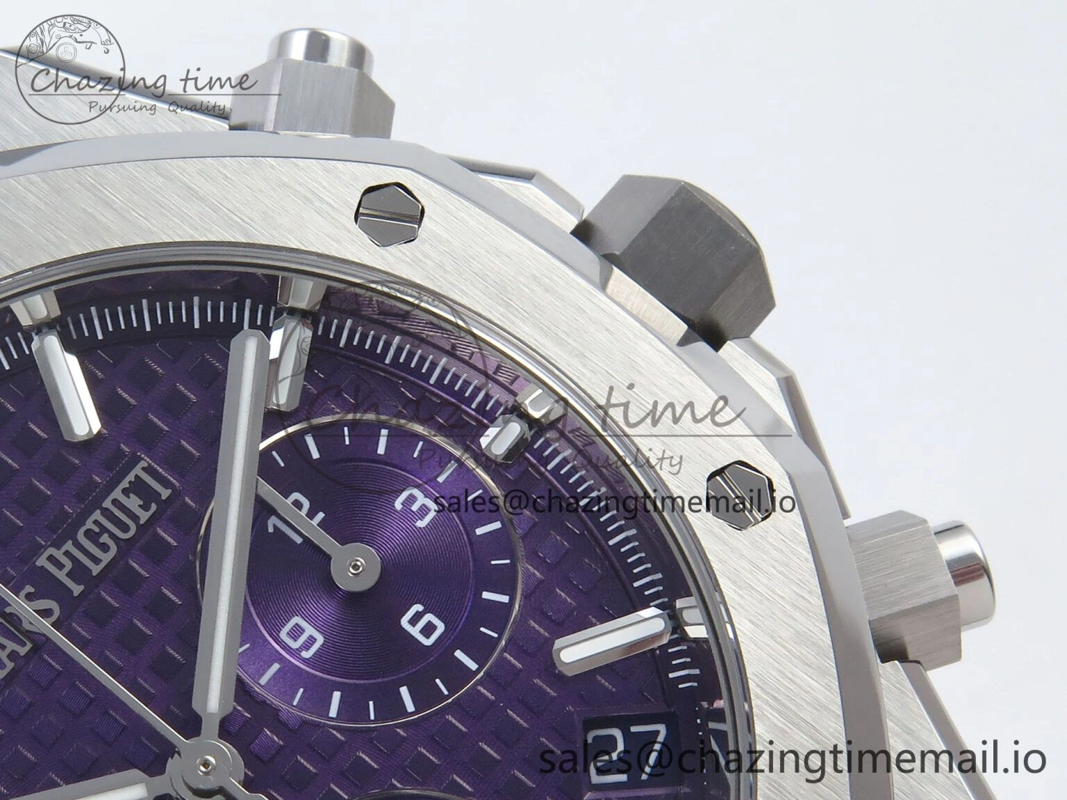 Royal Oak Chrono 26240 SS APSF 1:1 Best Edition Purple Dial on SS Bracelet SA4401 Super Clone