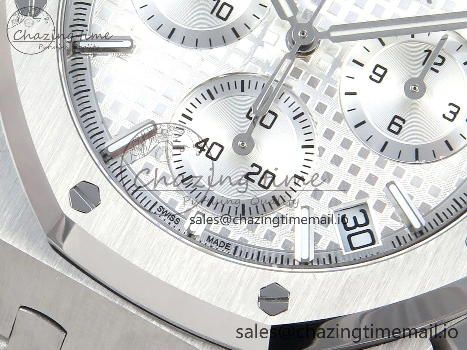 Royal Oak Chrono 26240 SS APSF 1:1 Best Edition Silver Dial on SS Bracelet SA4401 Super Clone