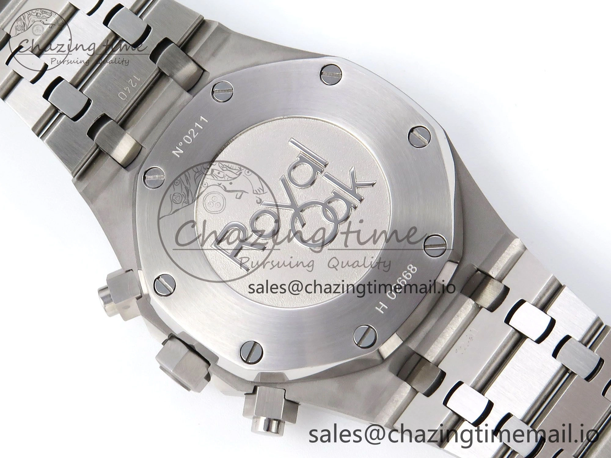Royal Oak Chrono 26240 SS IPF Best Edition Purple Dial on SS Bracelet A7750