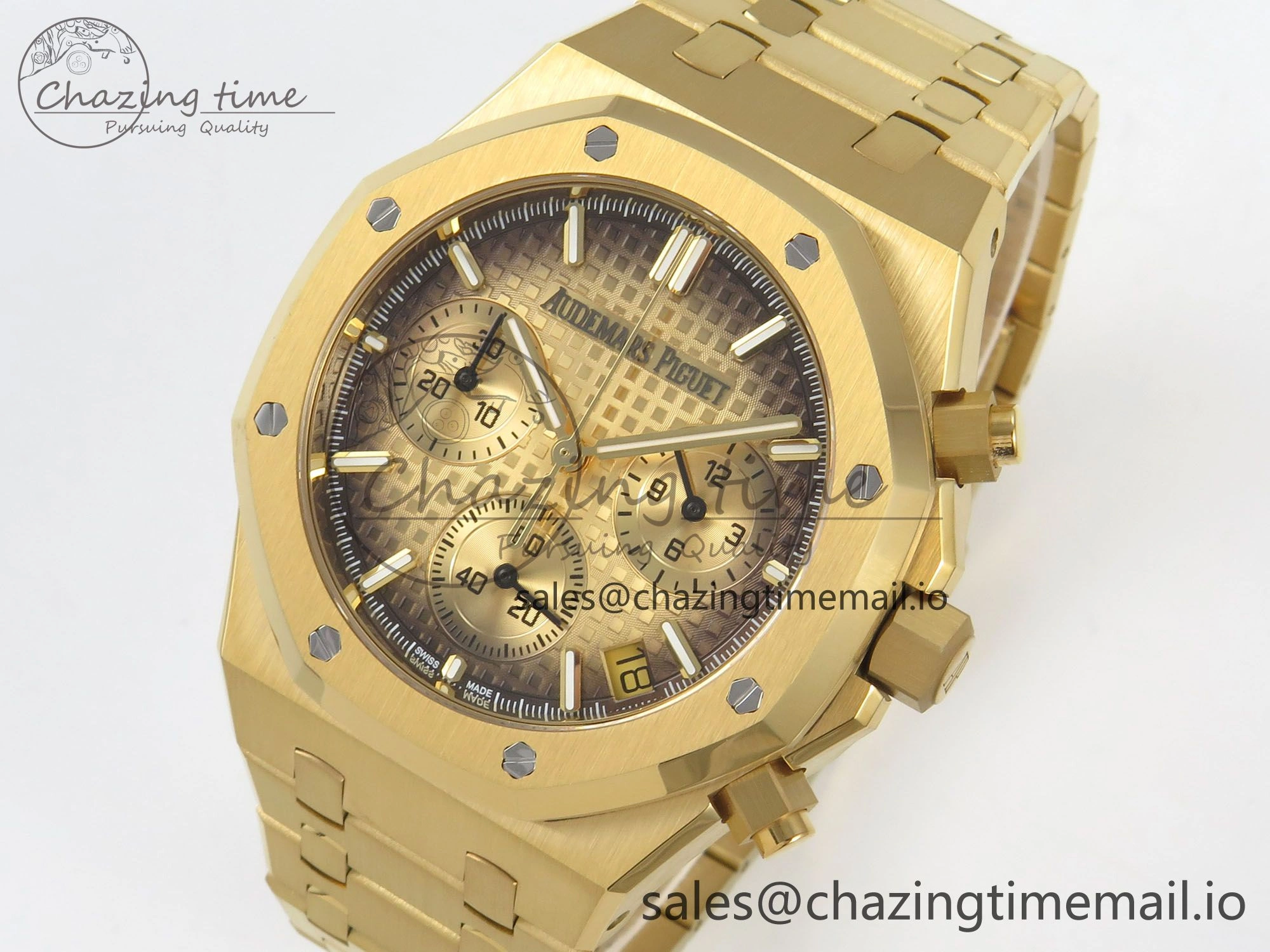 Royal Oak Chrono 26240 YG APSF 1:1 Best Edition YG Dial on YG Bracelet SA4401