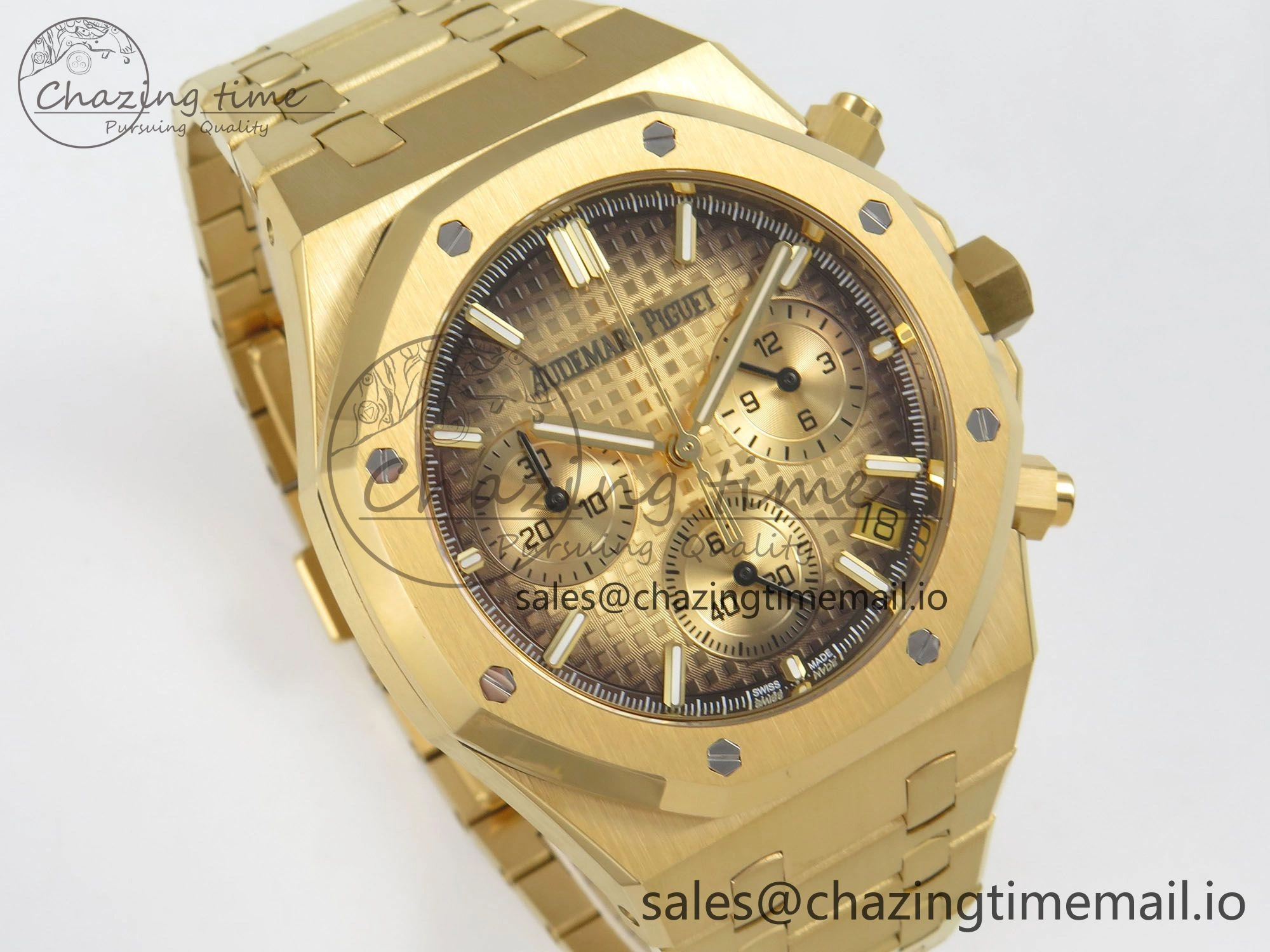 Royal Oak Chrono 26240 YG APSF 1:1 Best Edition YG Dial on YG Bracelet SA4401
